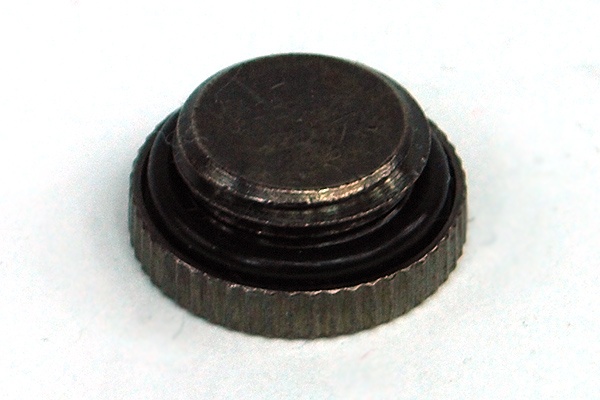 seal plug G1/4 Inch - knurled - black nickel : image 2