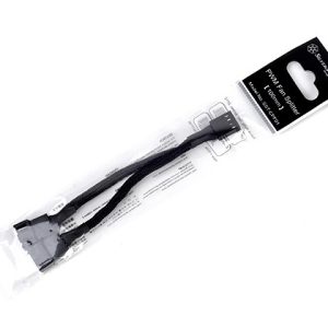 SilverStone SST-CPF01 - 10cm PWM Fan Splitter Cable for 2 Fans, Black Sleeved Braded
