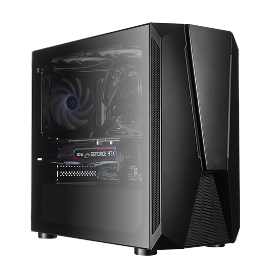 SilverStone SST-FAV1MB-PRO – FARA V1M PRO Black Gaming Case