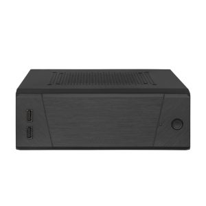 SilverStone SST-ML10B Milo Slim HTPC Mini-ITX Silent Case, Black