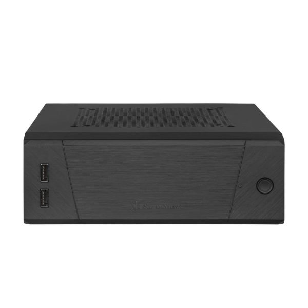 SilverStone SST-ML10B Milo Slim HTPC Mini-ITX Silent Case, Black