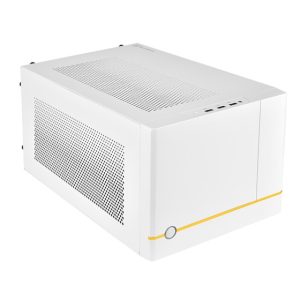 SilverStone SST-SG14W - Sugo Mini-ITX Compact Computer Cube Case, with configurable front panel - White