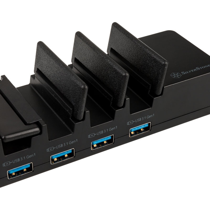 Silverstone SST-UC04B-PRO, 10 Port USB Station (60W, 2.4A) B Grade