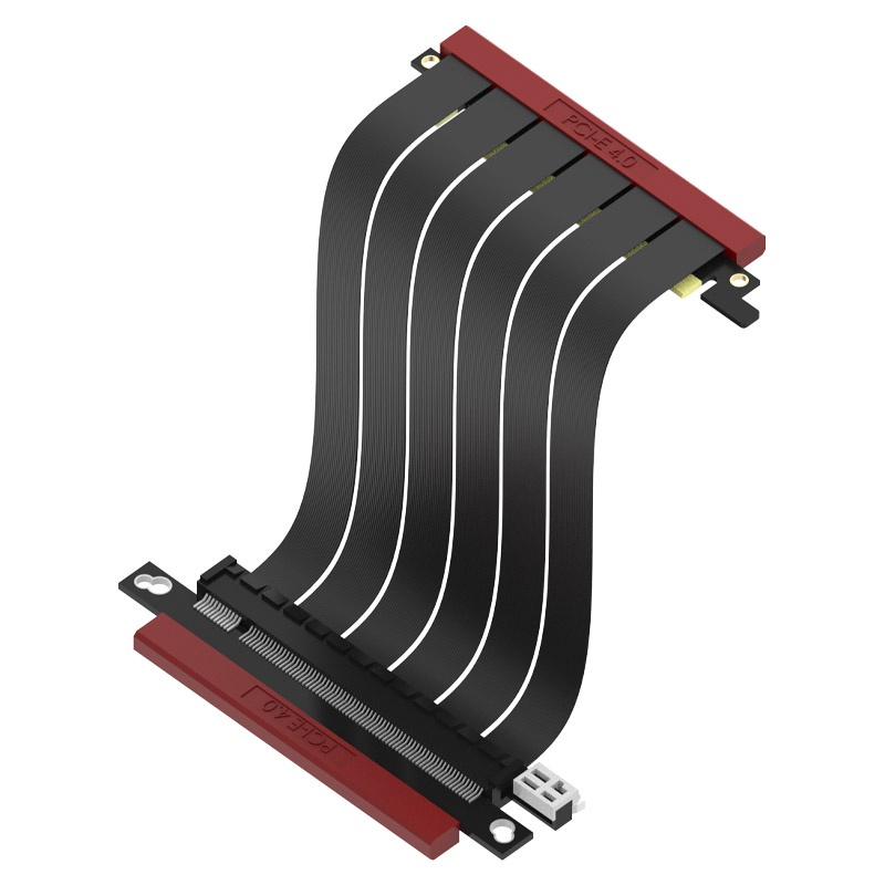 Ssupd Riser ribbon cable - PCIe 4.0, 140mm, black - Watercooling UK