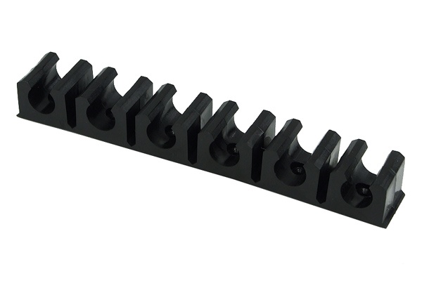 terminal strip black 13mm – 6 clips