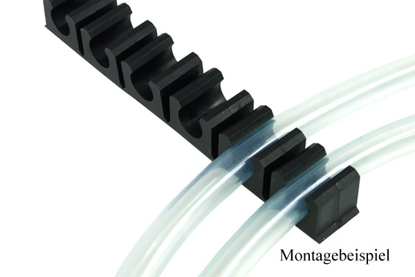 terminal strip black 13mm - 6 clips : image 2