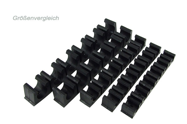 terminal strip black 13mm - 6 clips : image 3