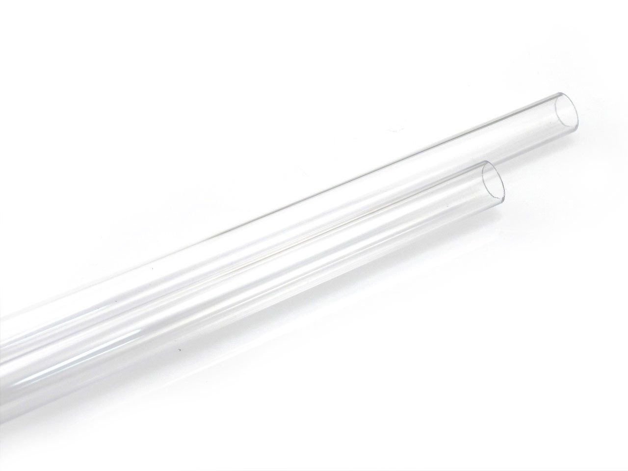 WCUK Spec XSPC 14mm PETG Hard Tube, Matte Black Fittings and Cord Pack - Clear