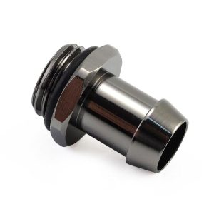 XSPC G1/4 - 3/8 Hose Tail Barb - Black Chrome
