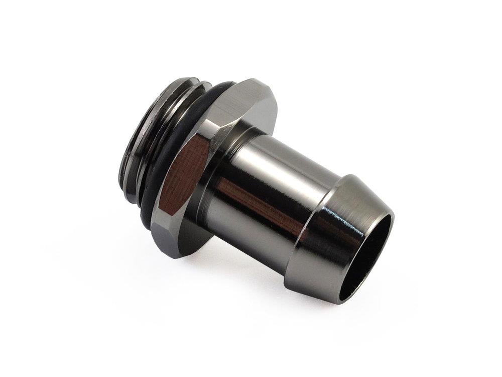 XSPC G1/4 - 3/8 Hose Tail Barb - Black Chrome