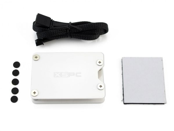 XSPC 8 Way, 3Pin, 5V, Addressable RGB Splitter Hub – SATA Powered (White)