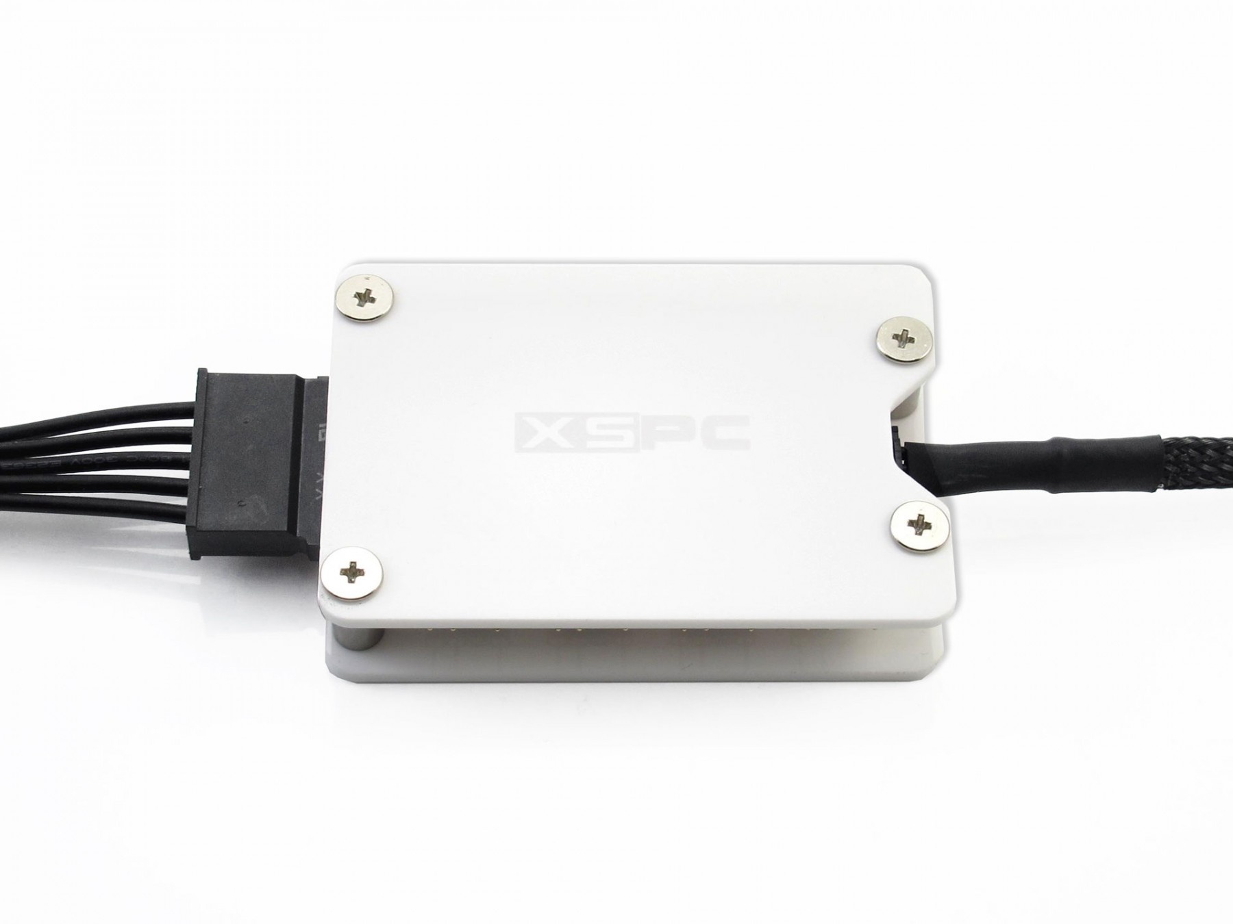 XSPC 8 Way, 3Pin, 5V, Addressable RGB Splitter Hub - SATA Powered (White)