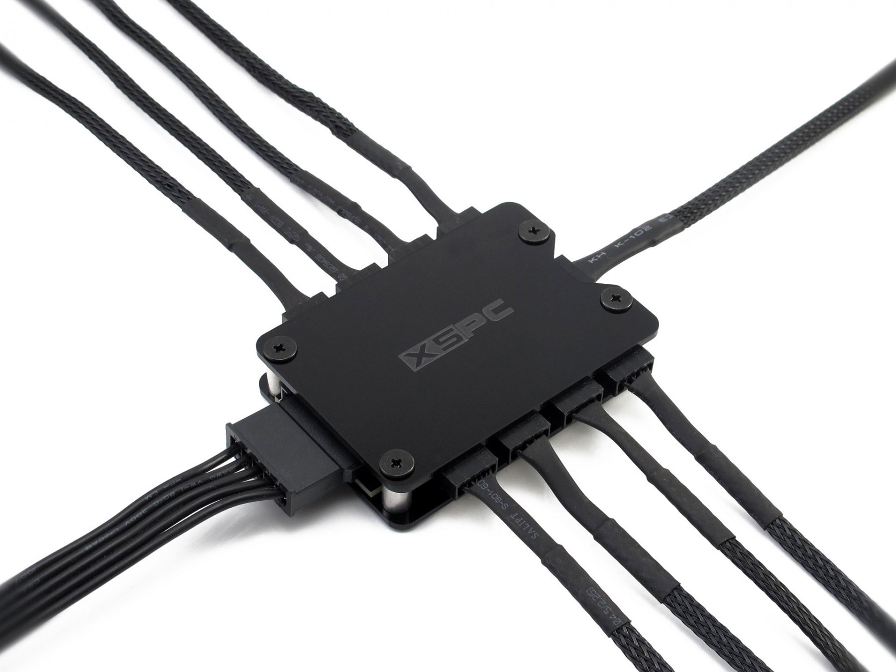 XSPC 8 Way PWM Splitter Hub - SATA Powered (Black) V2 : image 5