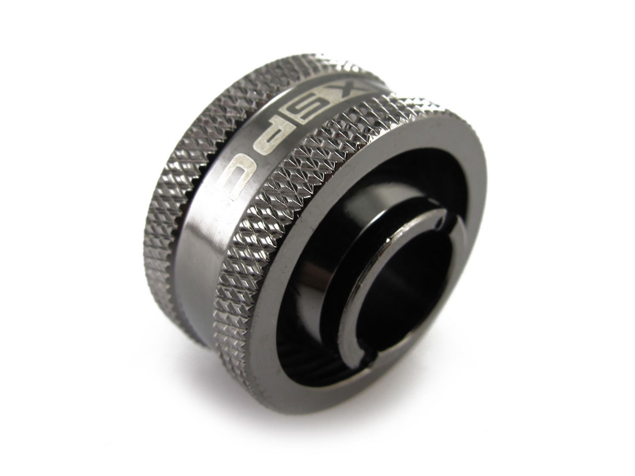 XSPC G1/4 to 1/2 ID 3/4 OD Compression Fitting V2 - Black Chrome