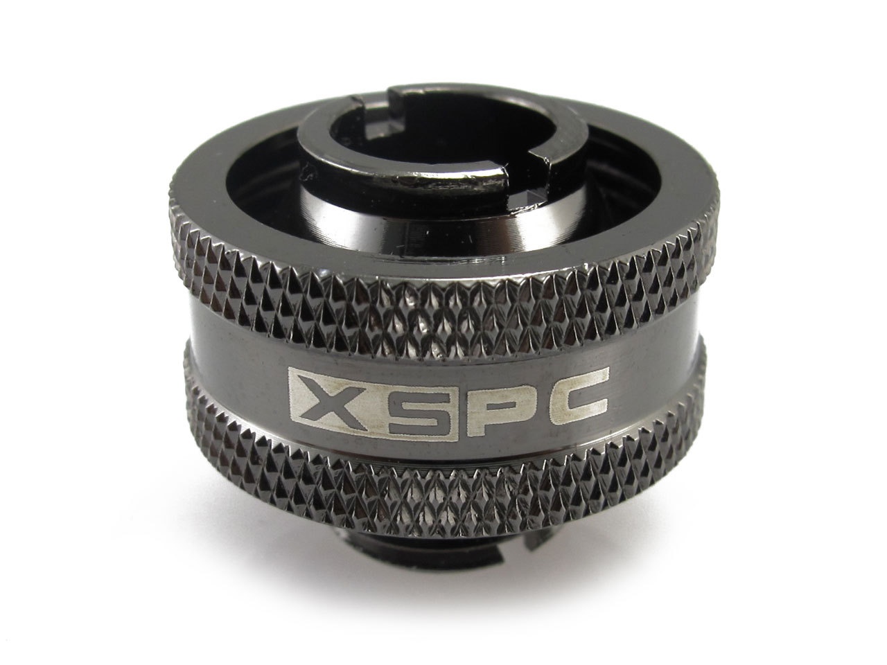 XSPC G1/4 to 1/2 ID 3/4 OD Compression Fitting V2 - Black Chrome (8 Pack)