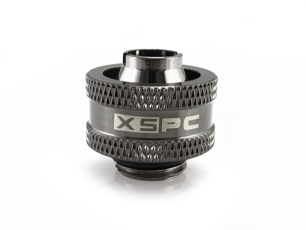 XSPC G1/4 to 3/8 ID 5/8 OD Compression Fitting V2 - Black Chrome (8 Pack) : image 2