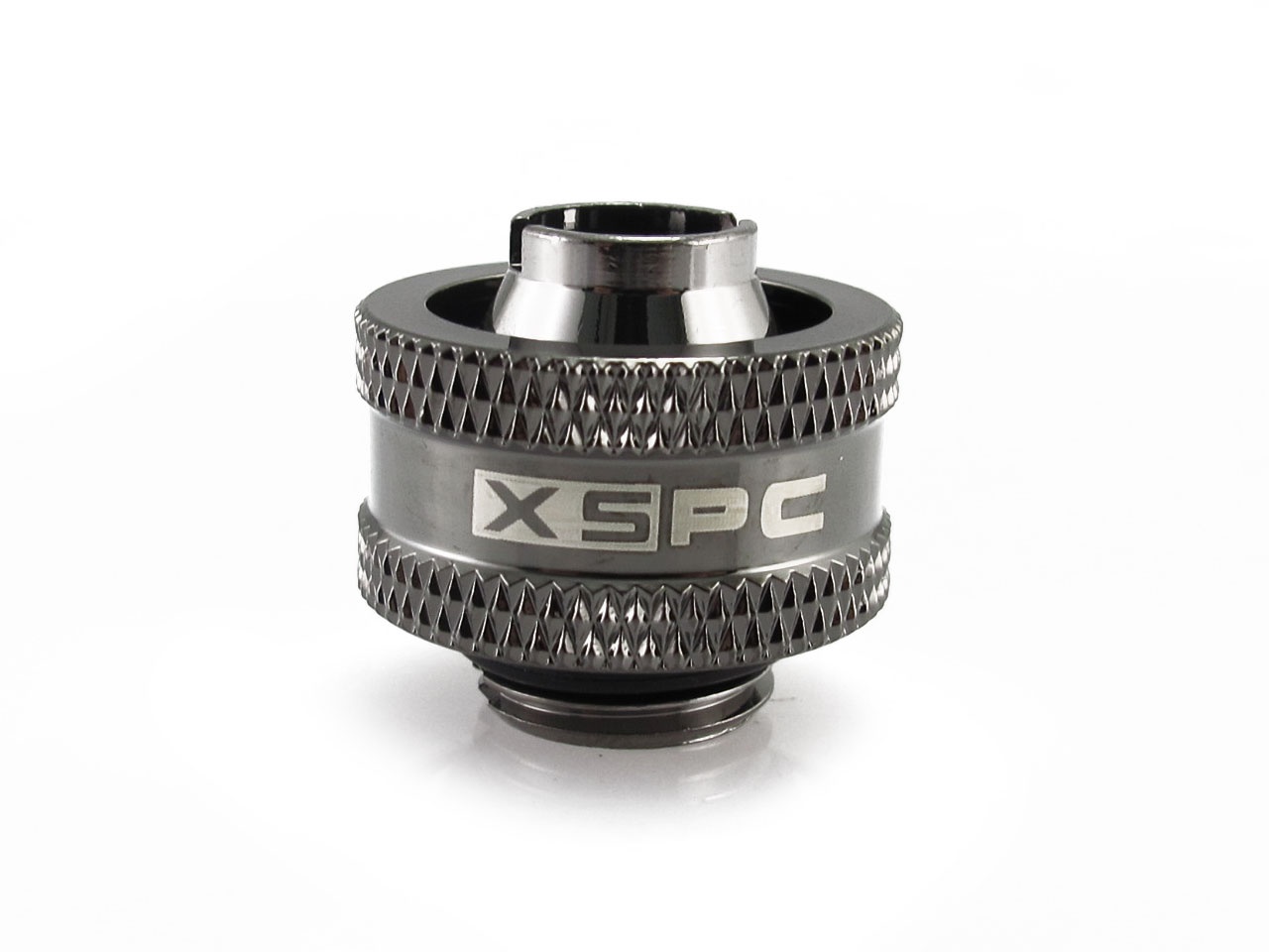 XSPC G1/4 to 3/8 ID 5/8 OD Compression Fitting V2 - Black Chrome : image 2