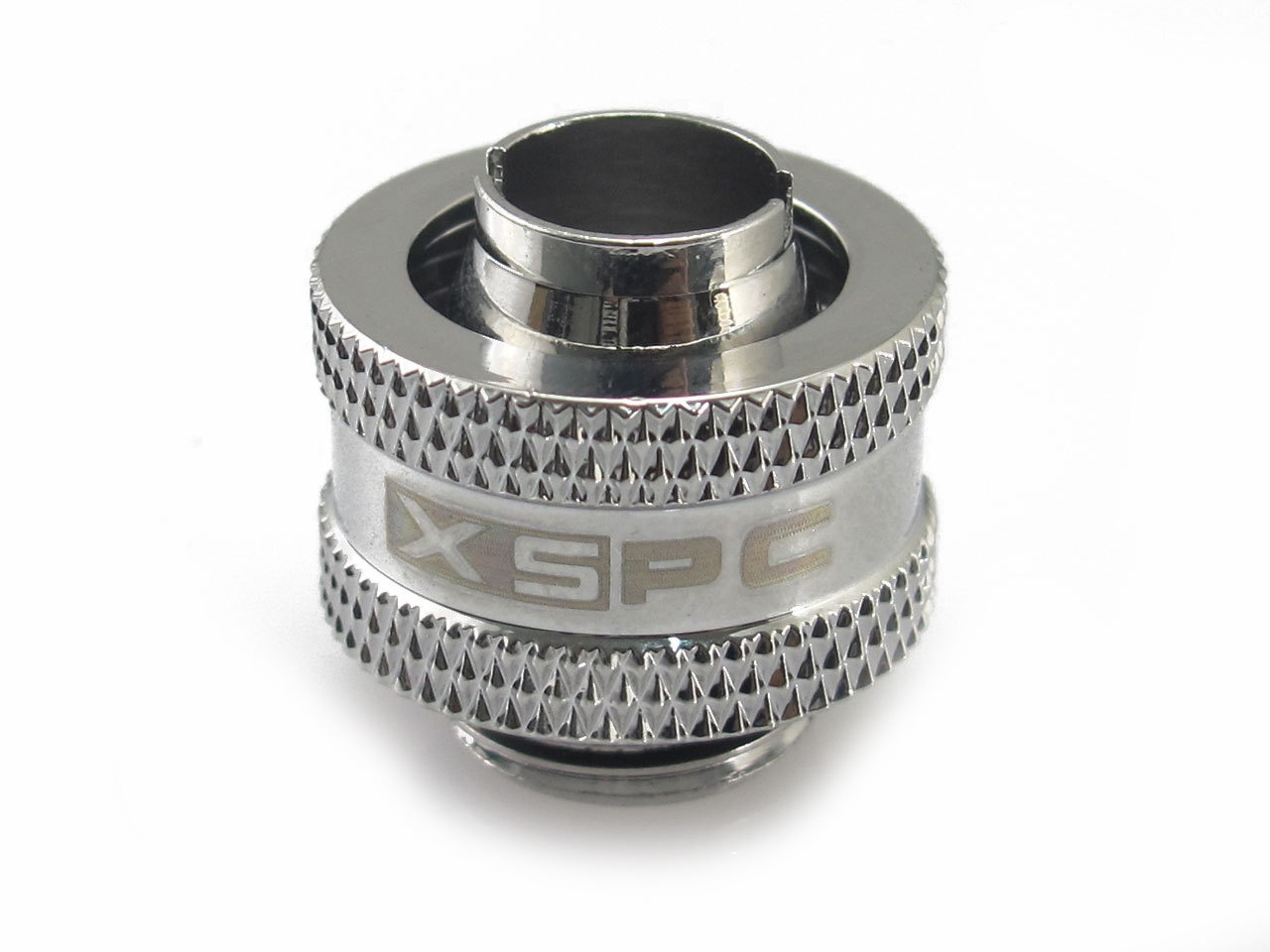 XSPC G1/4 to 3/8 ID 1/2 OD Compression Fitting V2 - Chrome