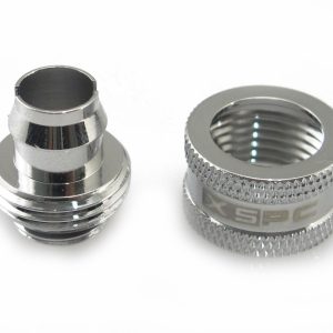 XSPC G1/4 to 3/8 ID 1/2 OD Compression Fitting V2 - Chrome