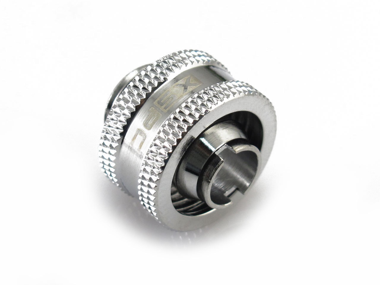 XSPC G1/4 to 3/8 ID 5/8 OD Compression Fitting V2 - Chrome