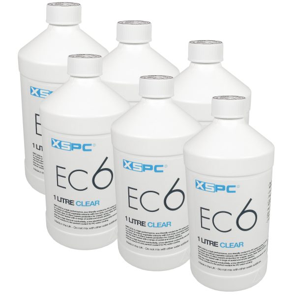 XSPC EC6 Premix Coolant – Clear (6 Pack)