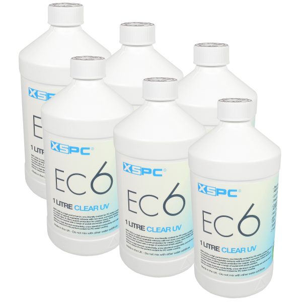 XSPC EC6 Premix Coolant – Clear / UV (6 Pack)