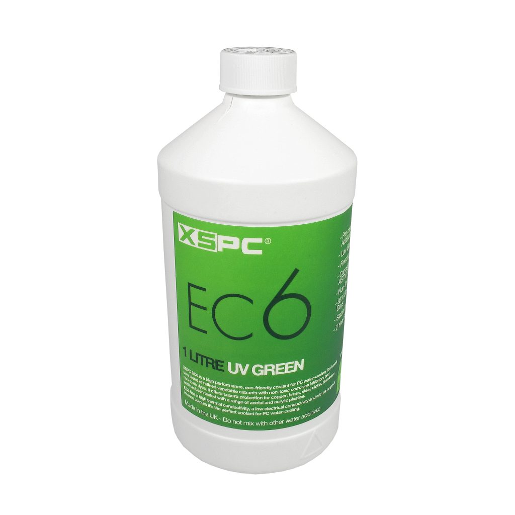 XSPC EC6 Premix Coolant - UV Green (6 Pack)