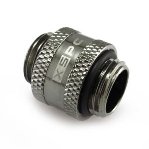 XSPC G1/4 11mm Male to Male Rotary Fitting - Black Chrome : image 1