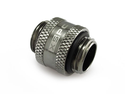 XSPC G1/4 11mm Male to Male Rotary Fitting – Black Chrome
