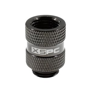 XSPC G1/4 20mm Male to Female Fitting - Black Chrome : image 1