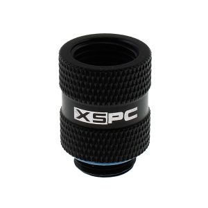 XSPC G1/4 20mm Male to Female Fitting - Matt Black : image 1