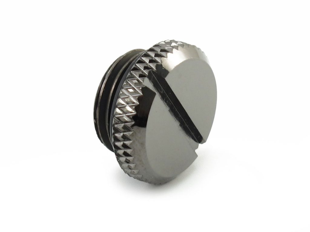 XSPC G1/4 Blank Plug V2 - Black Chrome