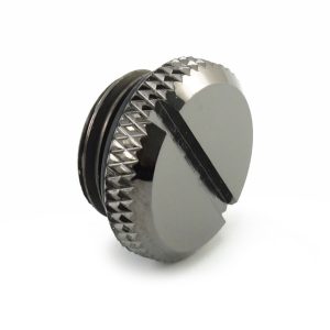 XSPC G1/4 Blank Plug V2 - Black Chrome