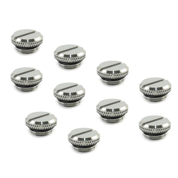 XSPC G1/4 Blank Plug V2 – Chrome (10 Pack)