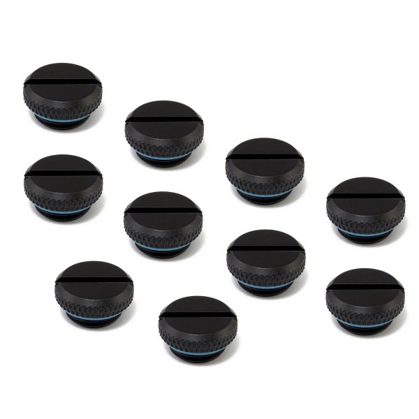 XSPC G1/4 Blank Plug V2 – Matte Black (10 Pack)