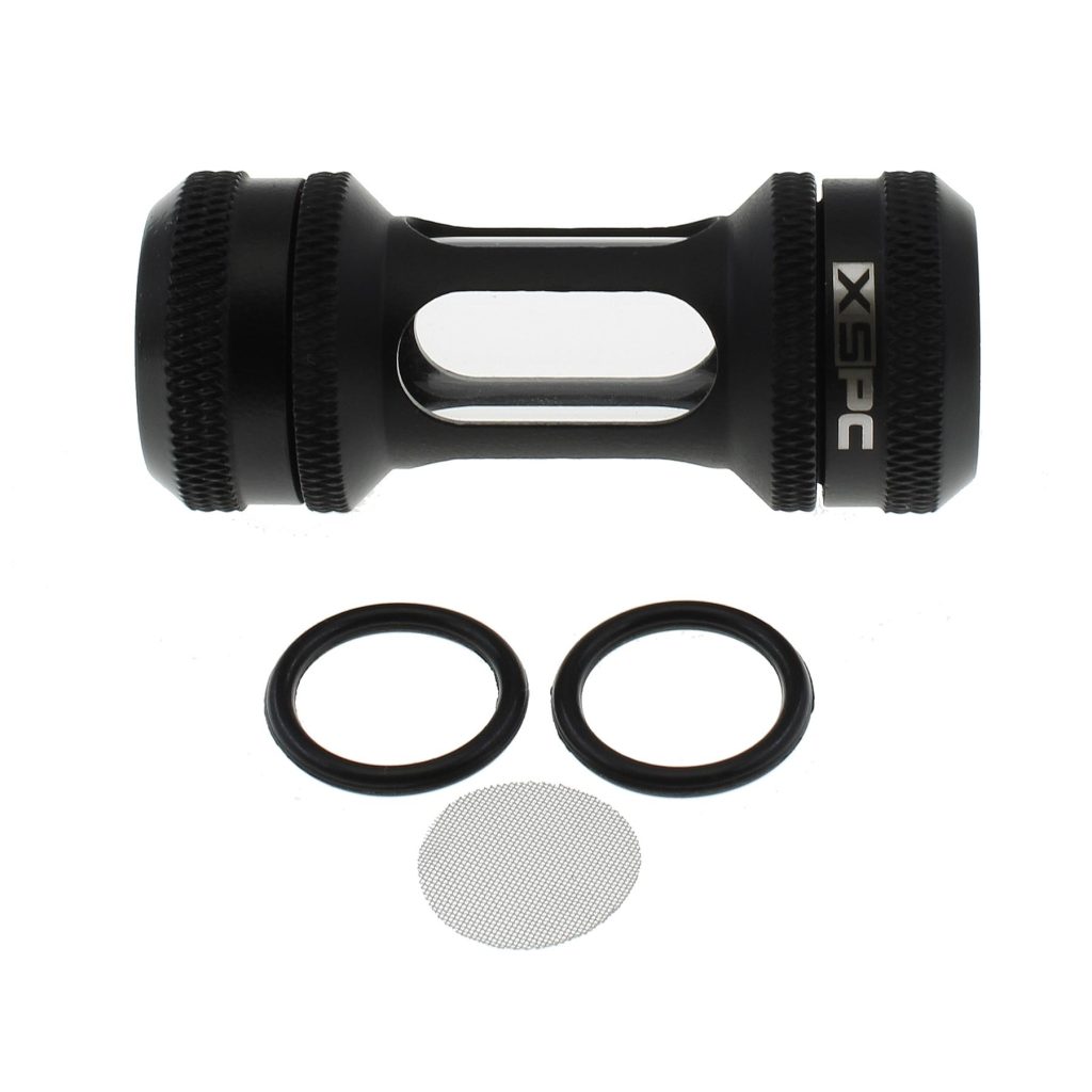 XSPC G1/4 Inline Filter - Matt Black
