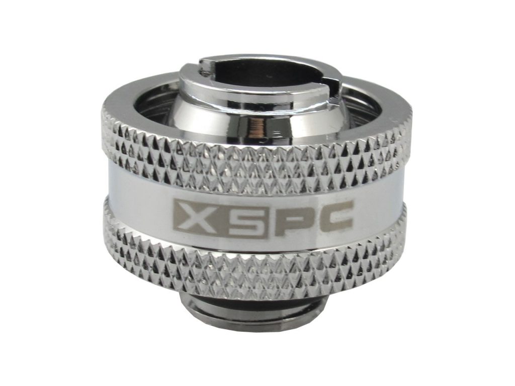 XSPC G1/4 to 1/2 ID 3/4 OD Compression Fitting V2 - Chrome (8 Pack)