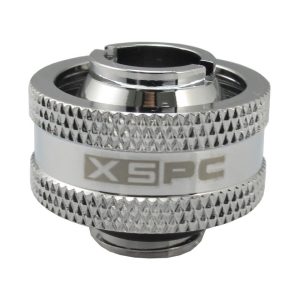 XSPC G1/4 to 1/2 ID 3/4 OD Compression Fitting V2 - Chrome (8 Pack)