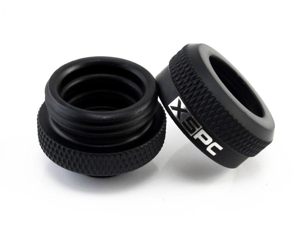 XSPC G1/4 to 14mm Rigid Tubing Triple Seal Fitting - Matte Black : image 3
