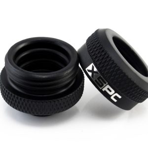 XSPC G1/4 to 14mm Rigid Tubing Triple Seal Fitting - Matte Black : image 3