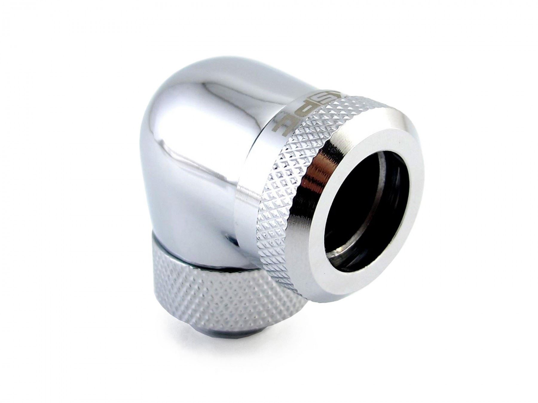XSPC G1/4 to 14mm Rigid Tubing - 90 Rotary Fitting V2 (Chrome)