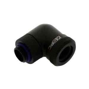 XSPC G1/4 to 14mm Rigid Tubing - 90 Rotary Fitting V2 (Matt Black) : image 1