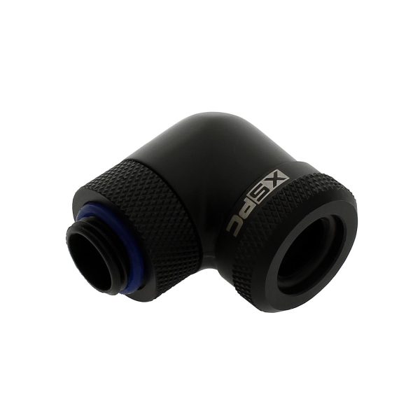 XSPC G1/4 to 14mm Rigid Tubing – 90 Rotary Fitting V2 (Matt Black)