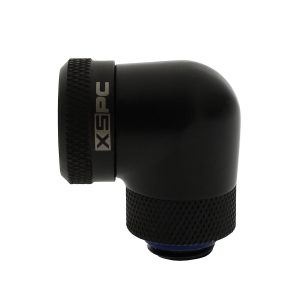 XSPC G1/4 to 14mm Rigid Tubing - 90 Rotary Fitting V2 (Matt Black) : image 2