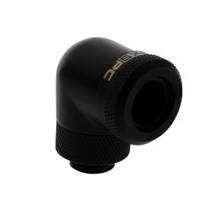 XSPC G1/4 to 14mm Rigid Tubing - 90 Rotary Fitting V2 (Matt Black) : image 3