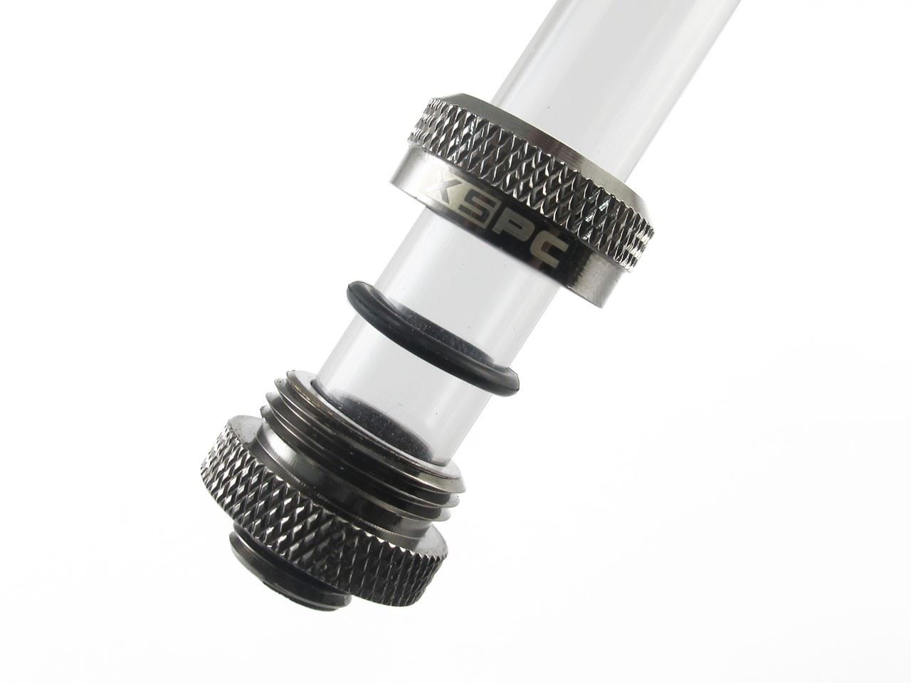 XSPC G1/4 to 14mm Rigid Tubing Triple Seal Fitting - Black Chrome