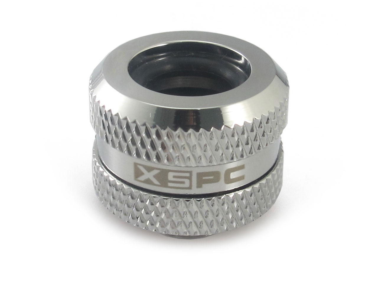 XSPC G1/4 to 14mm Rigid Tubing Triple Seal Fitting - Chrome (8 Pack)