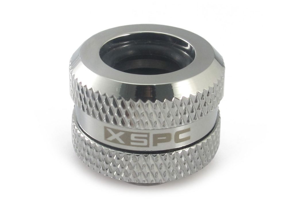 XSPC G1/4 to 14mm Rigid Tubing Triple Seal Fitting - Chrome