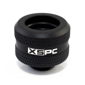 XSPC G1/4 to 14mm Rigid Tubing Triple Seal Fitting - Matte Black (8 Pack)