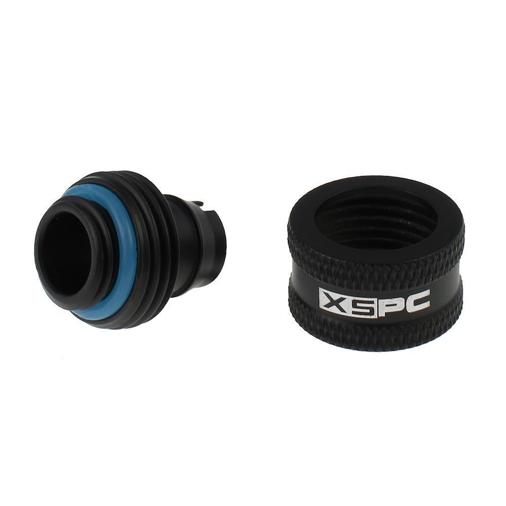 XSPC G1/4 to 3/8 ID 1/2 OD Compression Fitting V2 - Matte Black